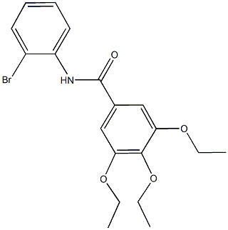 N-(2-bromophenyl)-3,4,5-triethoxybenzamide 结构式