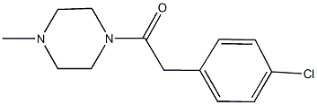 1-[(4-chlorophenyl)acetyl]-4-methylpiperazine 结构式