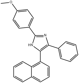 2-(4-methoxyphenyl)-4-(1-naphthyl)-5-phenyl-1H-imidazole 结构式