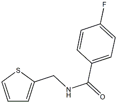 4-fluoro-N-(2-thienylmethyl)benzamide 结构式