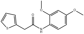 N-(2,4-dimethoxyphenyl)-2-(2-thienyl)acetamide 结构式