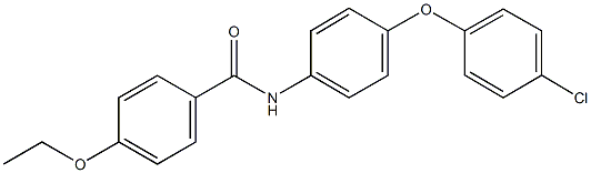 N-[4-(4-chlorophenoxy)phenyl]-4-ethoxybenzamide 结构式