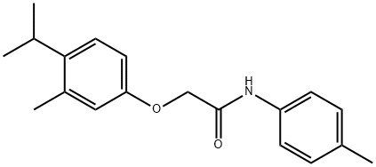 2-(4-isopropyl-3-methylphenoxy)-N-(4-methylphenyl)acetamide 结构式