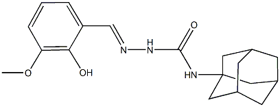 2-hydroxy-3-methoxybenzaldehyde N-(1-adamantyl)semicarbazone 结构式