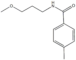 N-(3-methoxypropyl)-4-methylbenzamide 结构式