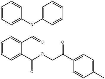 2-(4-methylphenyl)-2-oxoethyl 2-[(diphenylamino)carbonyl]benzoate 结构式