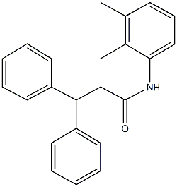 N-(2,3-dimethylphenyl)-3,3-diphenylpropanamide 结构式