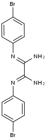 N'~1~,N'~2~-bis(4-bromophenyl)ethanediimidamide 结构式