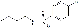 4-chloro-N-(1-methylbutyl)benzenesulfonamide 结构式