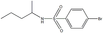 4-bromo-N-(1-methylbutyl)benzenesulfonamide 结构式