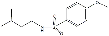 N-isopentyl-4-methoxybenzenesulfonamide 结构式