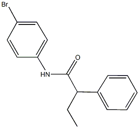 N-(4-bromophenyl)-2-phenylbutanamide 结构式