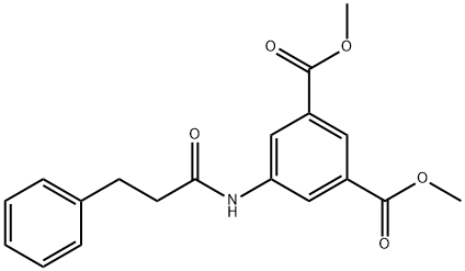 dimethyl 5-[(3-phenylpropanoyl)amino]isophthalate 结构式