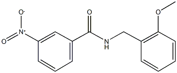 3-nitro-N-(2-methoxybenzyl)benzamide 结构式