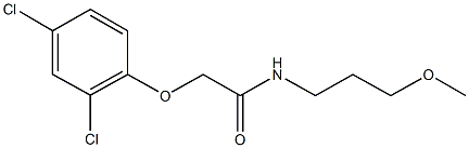 2-(2,4-dichlorophenoxy)-N-(3-methoxypropyl)acetamide 结构式