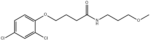 4-(2,4-dichlorophenoxy)-N-(3-methoxypropyl)butanamide 结构式