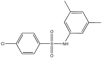 4-chloro-N-(3,5-dimethylphenyl)benzenesulfonamide 结构式