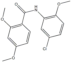 N-(5-chloro-2-methoxyphenyl)-2,4-dimethoxybenzamide 结构式