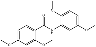 N-(2,5-dimethoxyphenyl)-2,4-dimethoxybenzamide 结构式