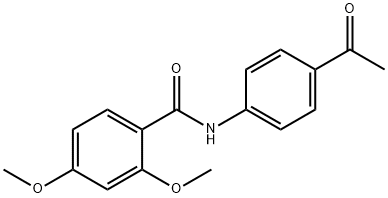 N-(4-acetylphenyl)-2,4-dimethoxybenzamide 结构式