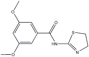 N-(4,5-dihydro-1,3-thiazol-2-yl)-3,5-dimethoxybenzamide 结构式