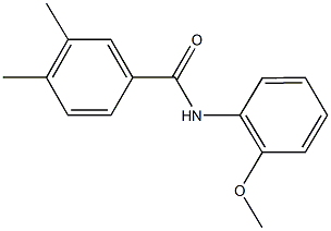 N-(2-methoxyphenyl)-3,4-dimethylbenzamide 结构式