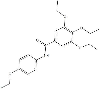 3,4,5-triethoxy-N-(4-ethoxyphenyl)benzamide 结构式