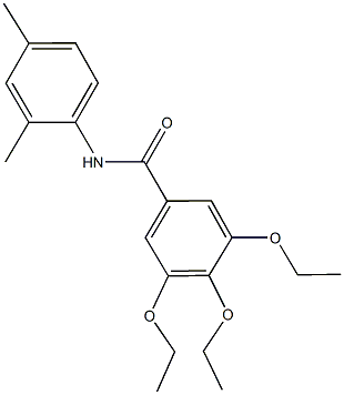 N-(2,4-dimethylphenyl)-3,4,5-triethoxybenzamide 结构式