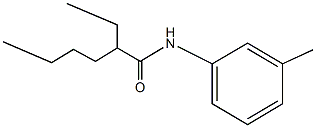 2-ethyl-N-(3-methylphenyl)hexanamide 结构式