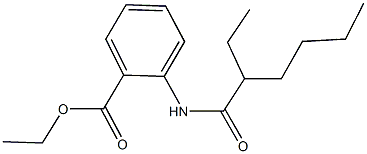 ethyl 2-[(2-ethylhexanoyl)amino]benzoate 结构式