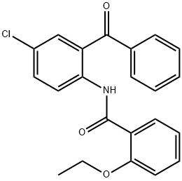 N-(2-benzoyl-4-chlorophenyl)-2-ethoxybenzamide 结构式