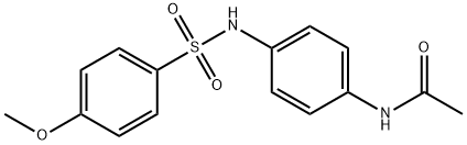 N-(4-{[(4-methoxyphenyl)sulfonyl]amino}phenyl)acetamide 结构式