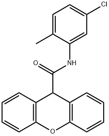 N-(5-chloro-2-methylphenyl)-9H-xanthene-9-carboxamide 结构式