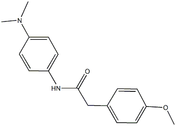 N-[4-(dimethylamino)phenyl]-2-(4-methoxyphenyl)acetamide 结构式
