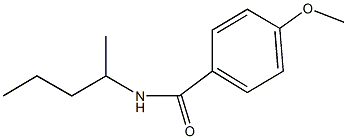 4-methoxy-N-(1-methylbutyl)benzamide 结构式