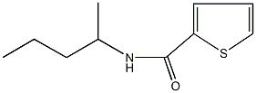 N-(1-methylbutyl)-2-thiophenecarboxamide 结构式