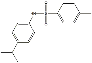 N-(4-isopropylphenyl)-4-methylbenzenesulfonamide 结构式