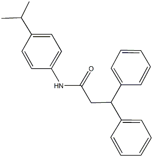 N-(4-isopropylphenyl)-3,3-diphenylpropanamide 结构式