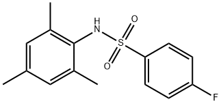 4-fluoro-N-mesitylbenzenesulfonamide 结构式