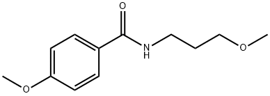 4-methoxy-N-(3-methoxypropyl)benzamide 结构式