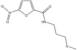 5-nitro-N-(3-methoxypropyl)-2-furamide 结构式