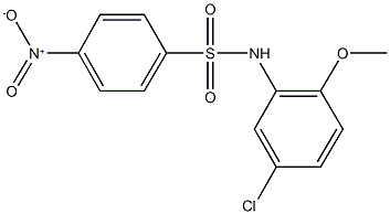 N-(5-chloro-2-methoxyphenyl)-4-nitrobenzenesulfonamide 结构式