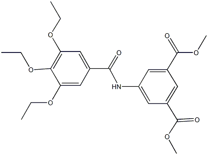dimethyl 5-[(3,4,5-triethoxybenzoyl)amino]isophthalate 结构式