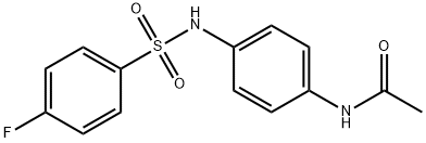 N-(4-{[(4-fluorophenyl)sulfonyl]amino}phenyl)acetamide 结构式