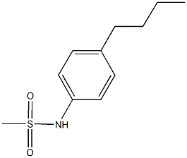 N-(4-butylphenyl)methanesulfonamide 结构式