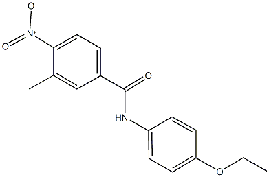 N-(4-ethoxyphenyl)-4-nitro-3-methylbenzamide 结构式