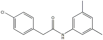 2-(4-chlorophenyl)-N-(3,5-dimethylphenyl)acetamide 结构式