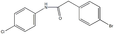 2-(4-bromophenyl)-N-(4-chlorophenyl)acetamide 结构式