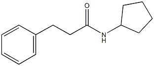 N-cyclopentyl-3-phenylpropanamide 结构式