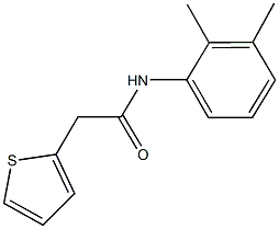 N-(2,3-dimethylphenyl)-2-(2-thienyl)acetamide 结构式